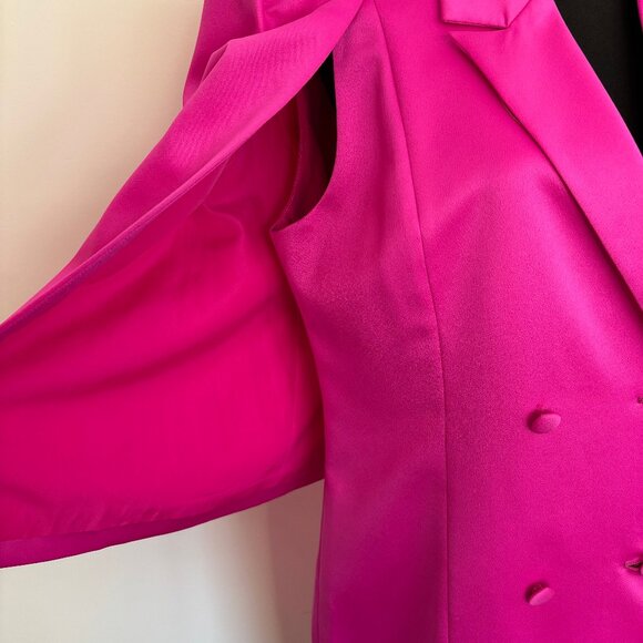 Adelyn Rae Bright Pink Cape Dress - Picture 2 of 5